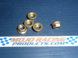 Gas and Nitro RC boat locking prop nuts for 1/4" flex shaft drive.  Made in USA high quality locking fastners.