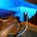 curved oval racing turn fin installed on UL-19 RC boat